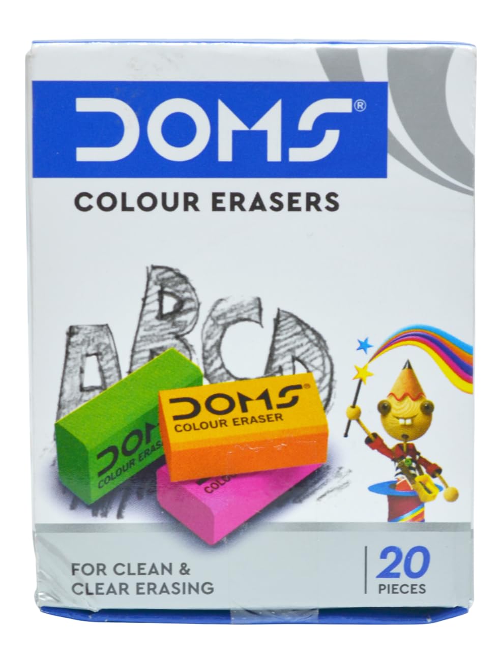 Doms Color Erasers- (Pak)20 Pcs.1