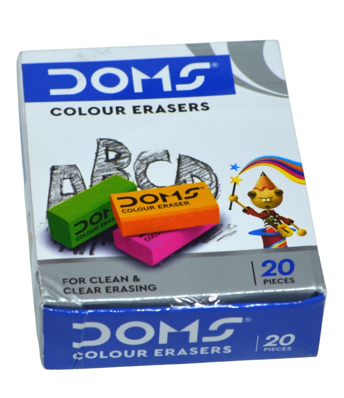 Doms Color Erasers- (Pak)20 Pcs.