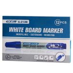 GXin G-213B Black Refillable Whiteboard Marker Pen - 12 Pcs.