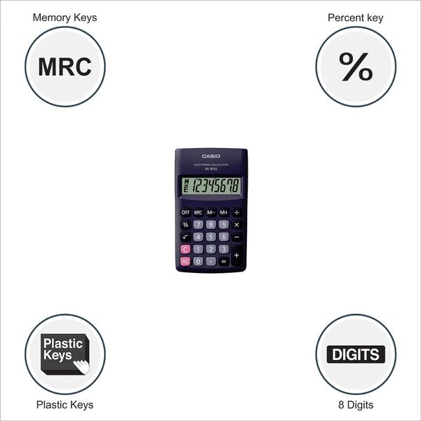 Casio HL-815L Portable Calculator-1Pcs.4